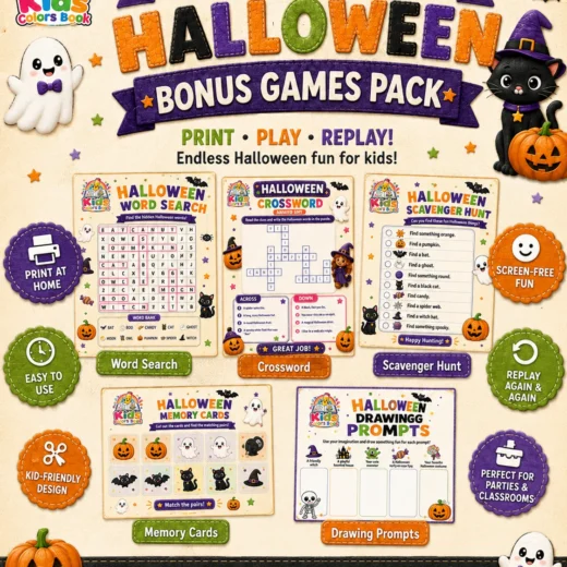Halloween Bonus Games Pack - 5 Printable Games